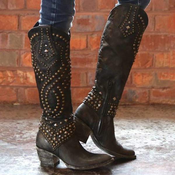 Cowboy Boots with Heels Lioré, view 6 - Elena Harper