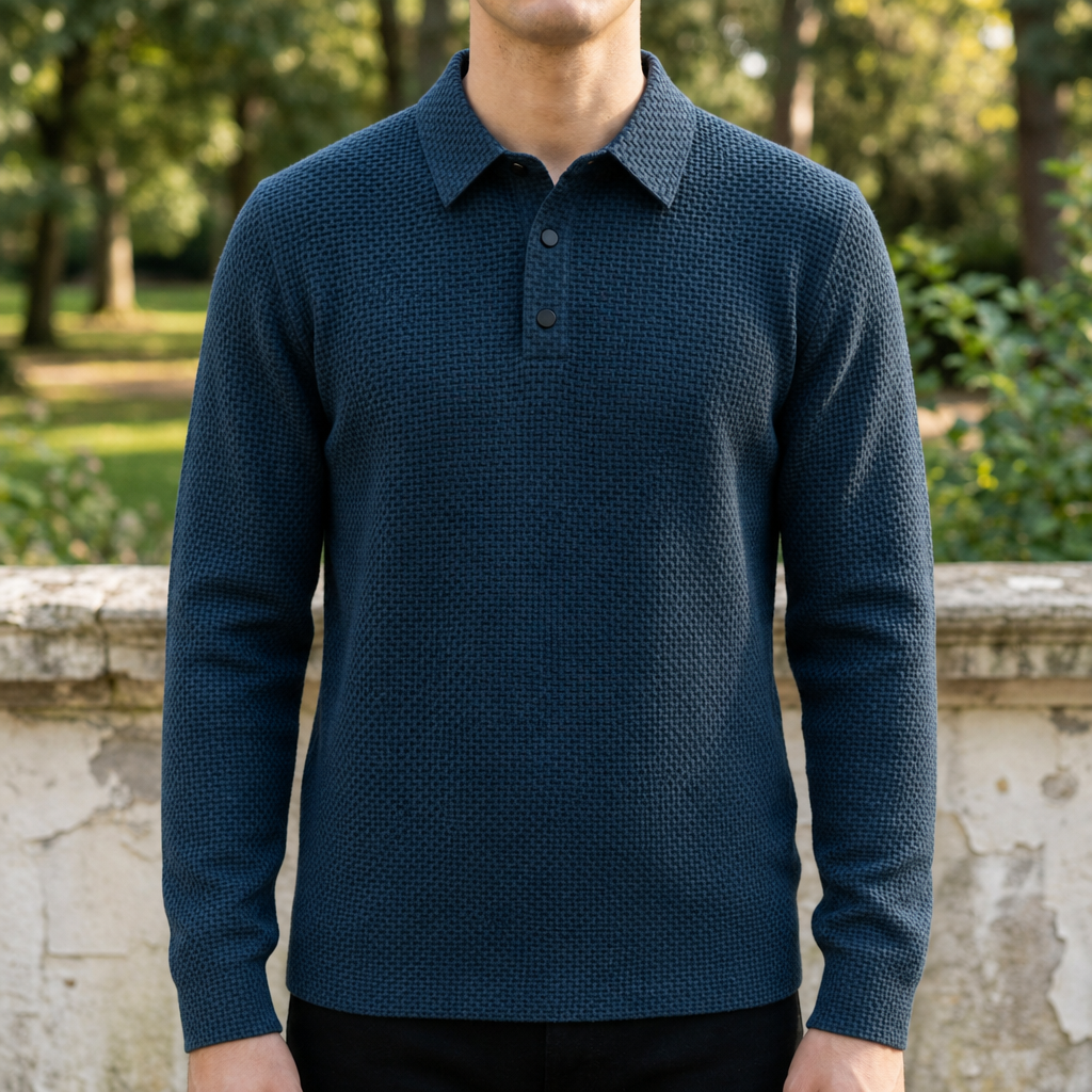 Alassio Textured Knit Polo