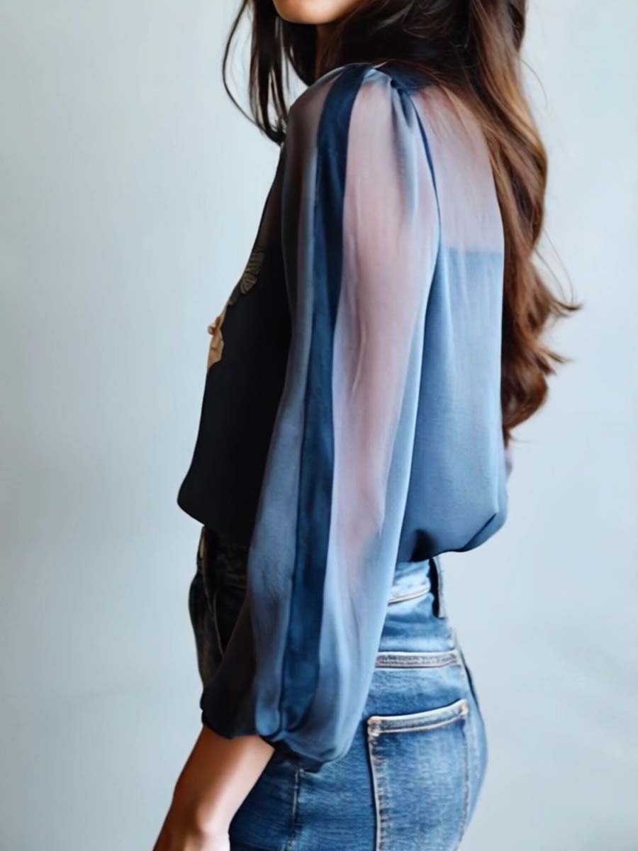 Floral Boho Chic Women's Blouse - Elena Harper