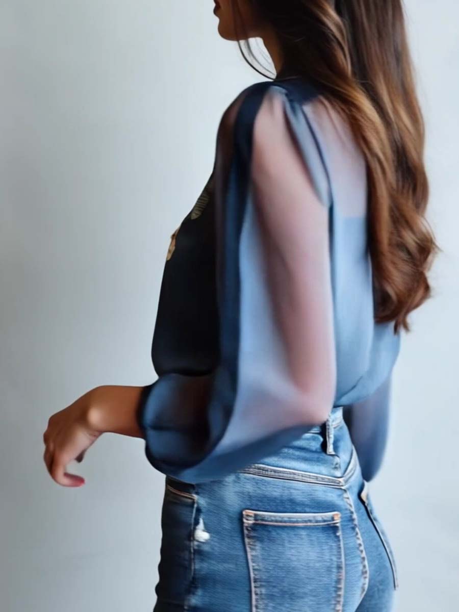 Floral Boho Chic Women's Blouse - Elena Harper