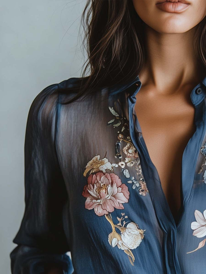 Floral Boho Chic Women's Blouse - Elena Harper
