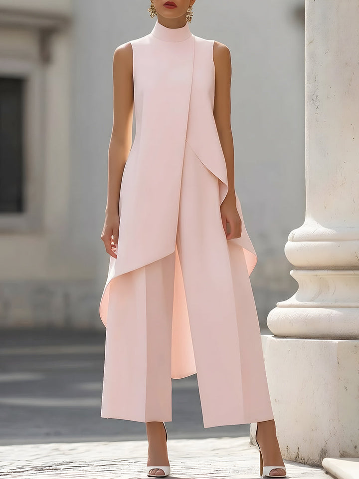 Everly Wide Leg Two Piece Suit with Tailored Minimalist Lines for Women - Elena Harper