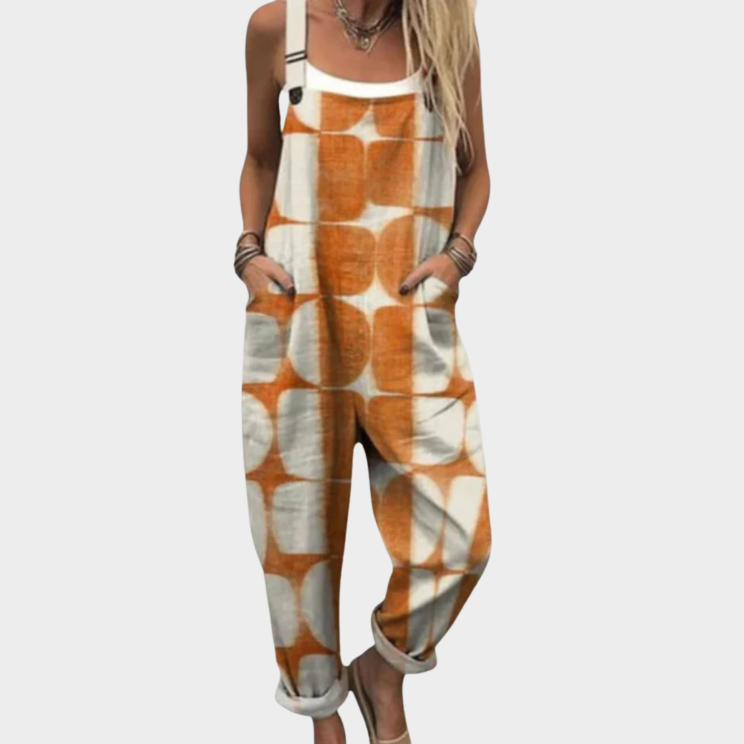 Amber Printed Jumpsuit - Elena Harper