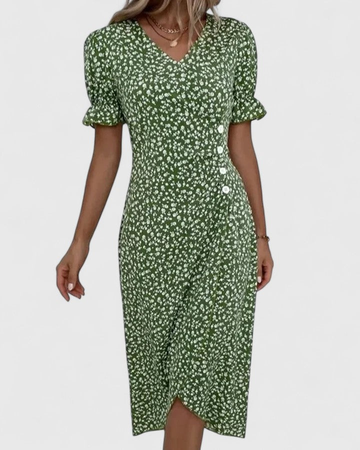 SOPHIA – BLOOM WRAP MIDI DRESS