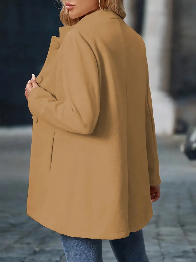 Valérie - Elegant Buttoned Jacket with High Collar