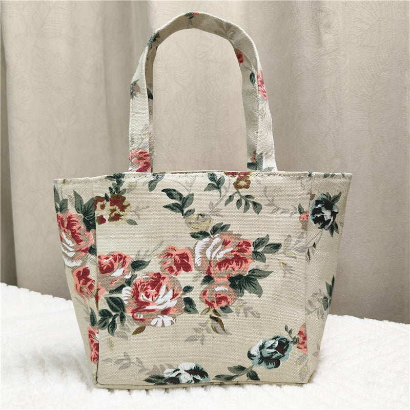 Vintage Floral Print Bag