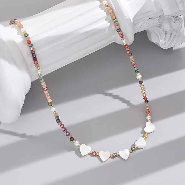 Heart-Shaped Pearl Necklace