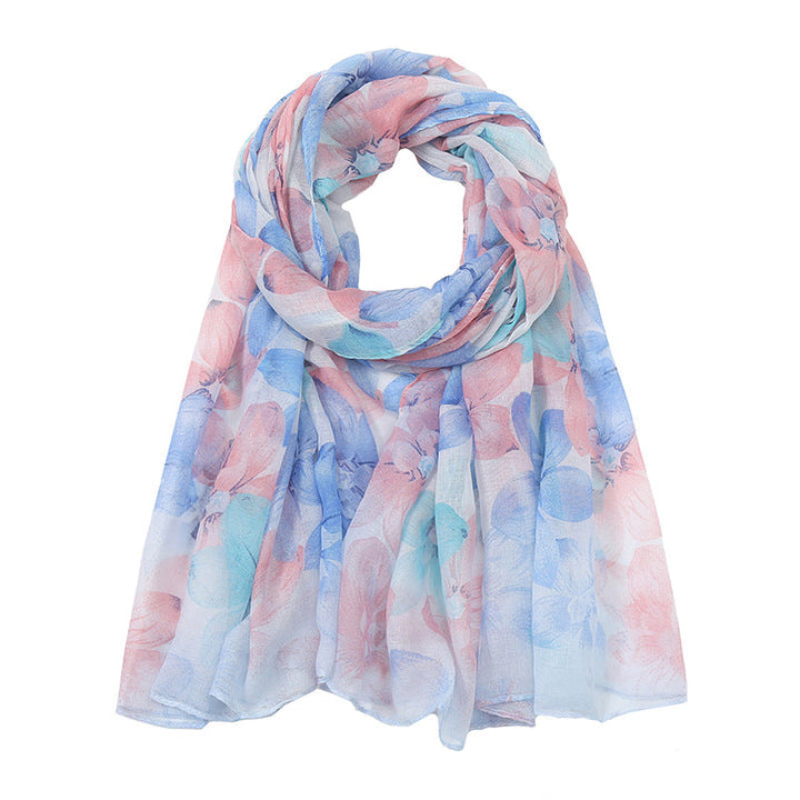 Vintage Floral Print Scarf
