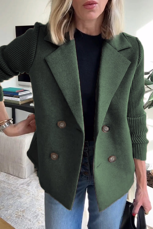 Alesia Stylish Casual Button Blazer - Elena Harper
