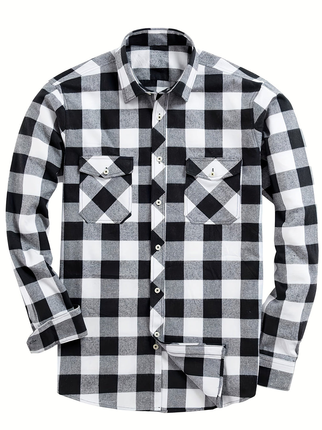 ELENA HARPER™  |  CHECKED SHIRT WITH BUTTONS FOR MEN