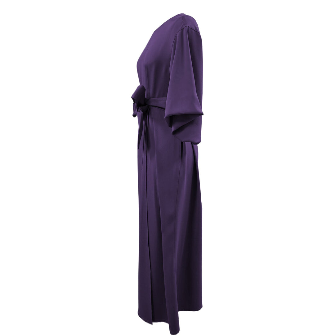 Elegant Dress with Puff Sleeves