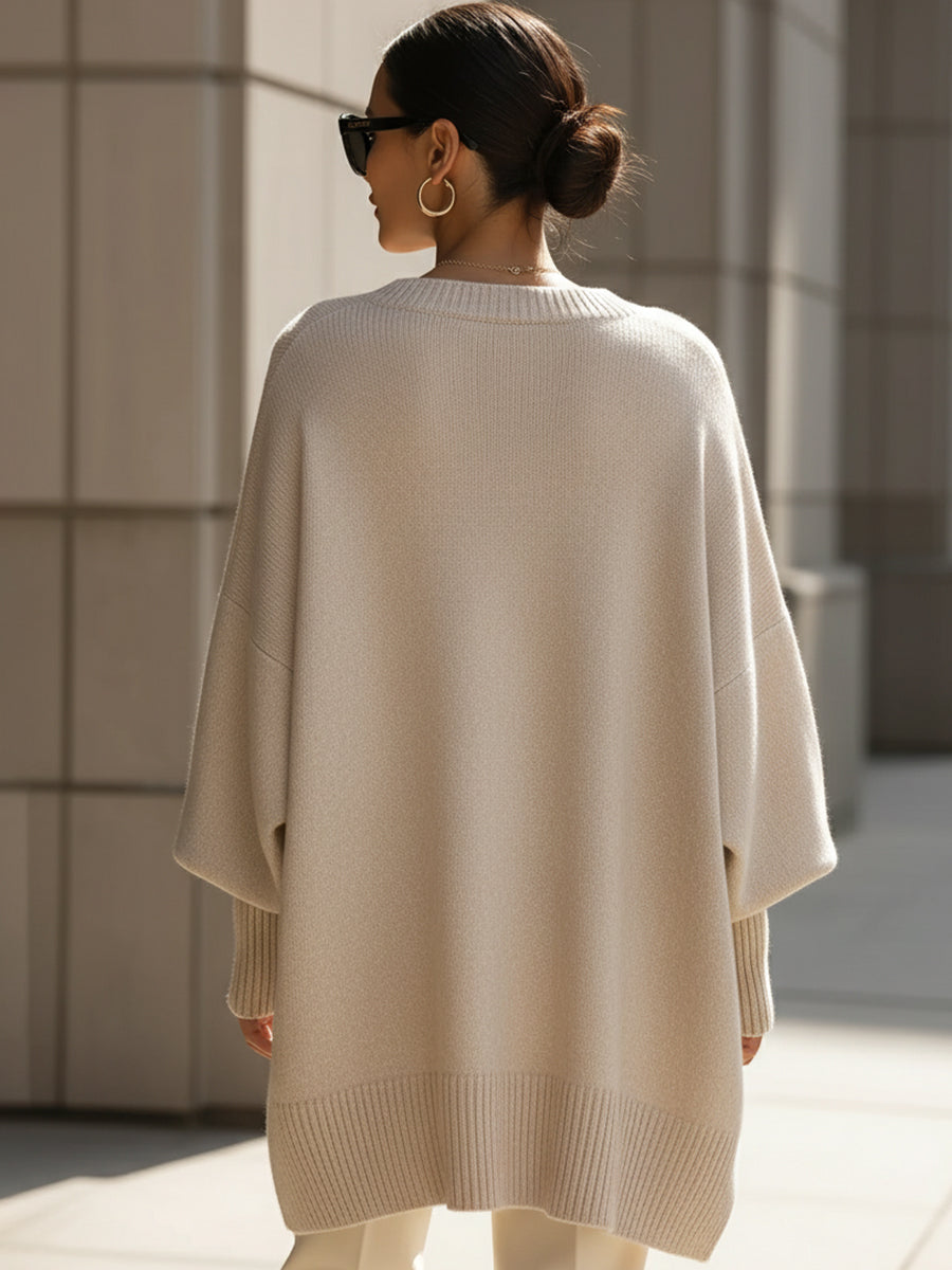 Yasmine – Elegant oversized poncho for women