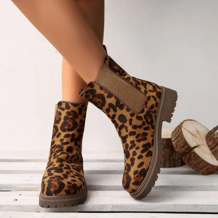 Tarna - Leopard Print Ankle Boots