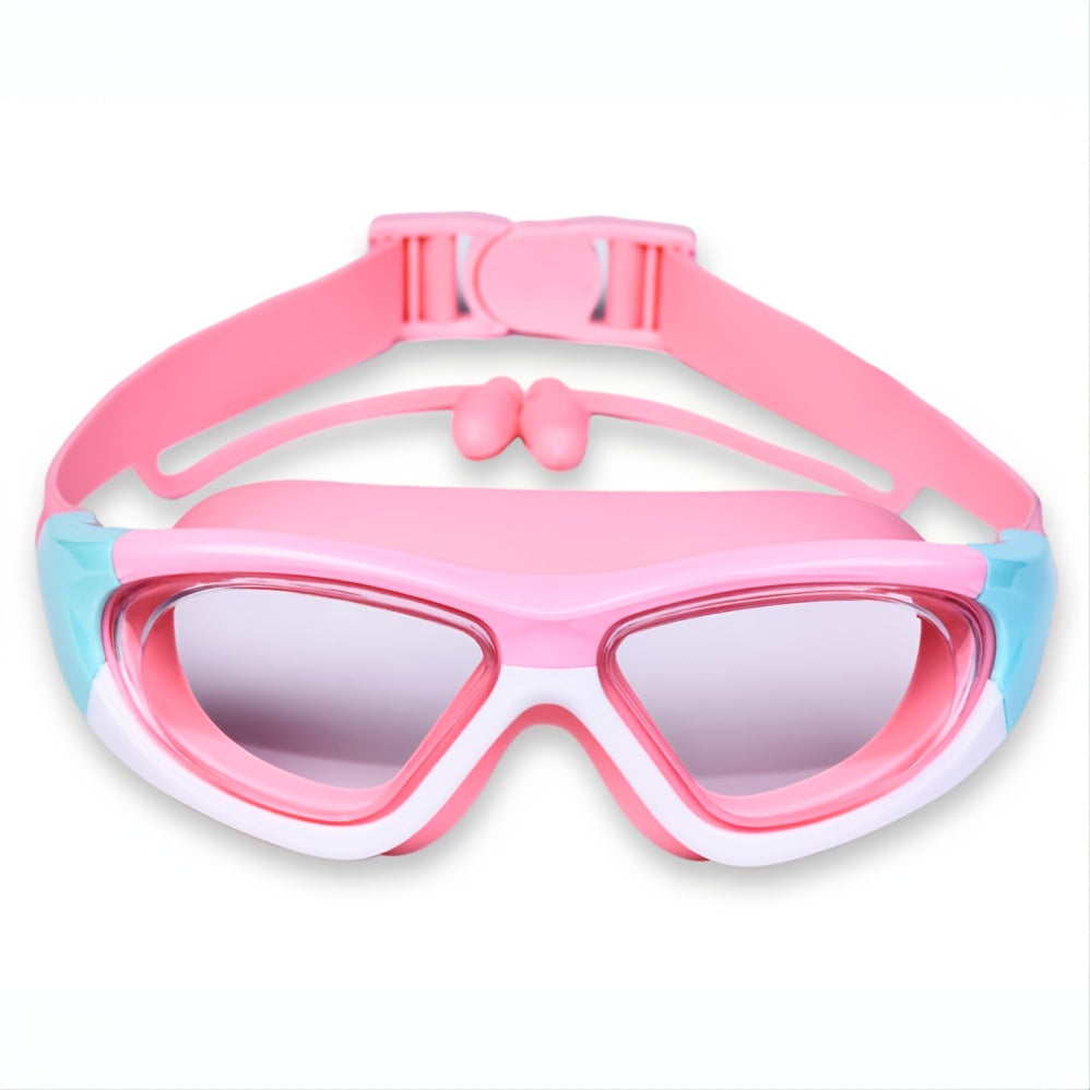 Kids Swim Goggles with Large Frame for Clear & Comfortable Fun
