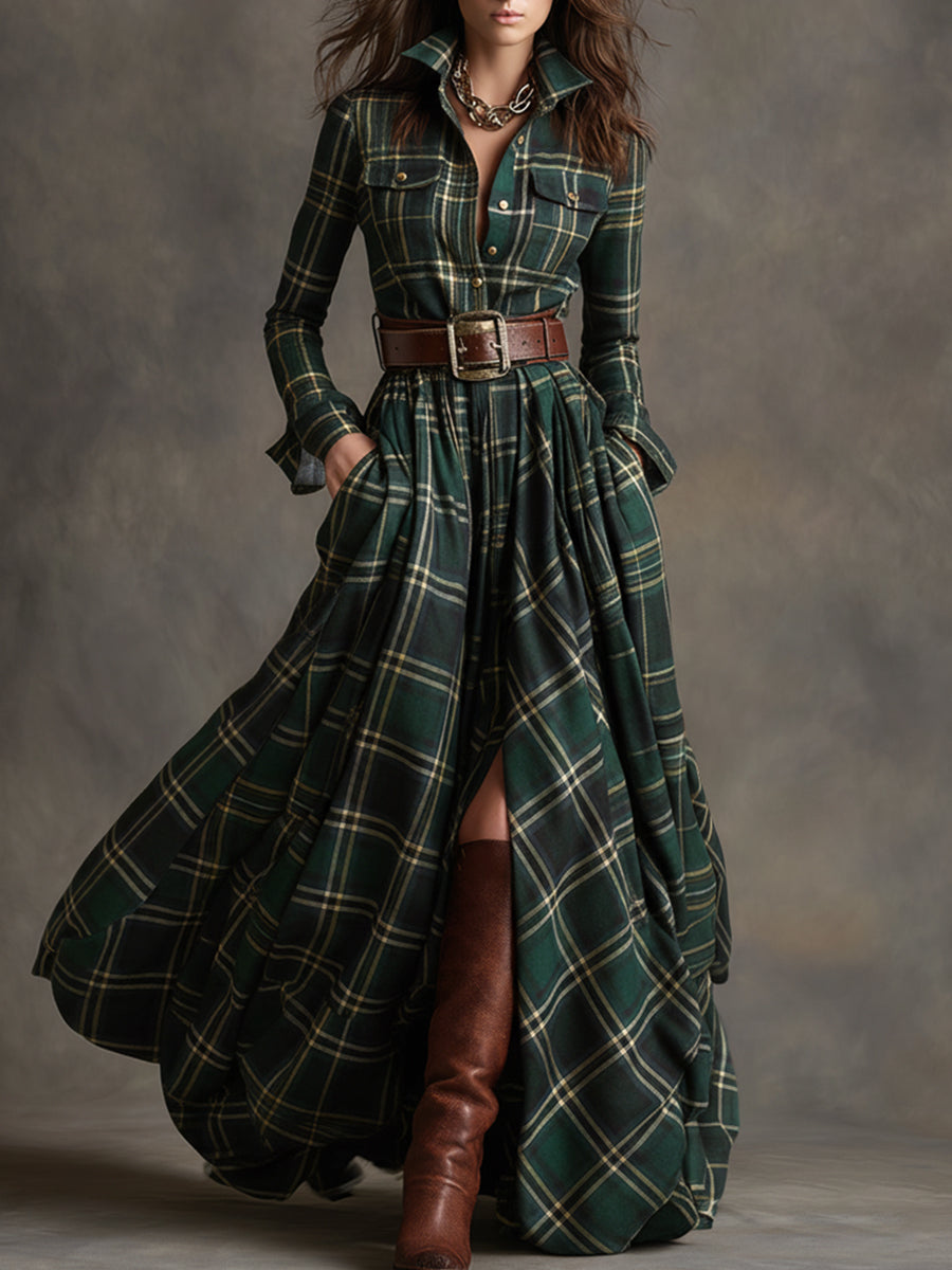 Evelyn Classic Elegant Shirt Dress - Elena Harper