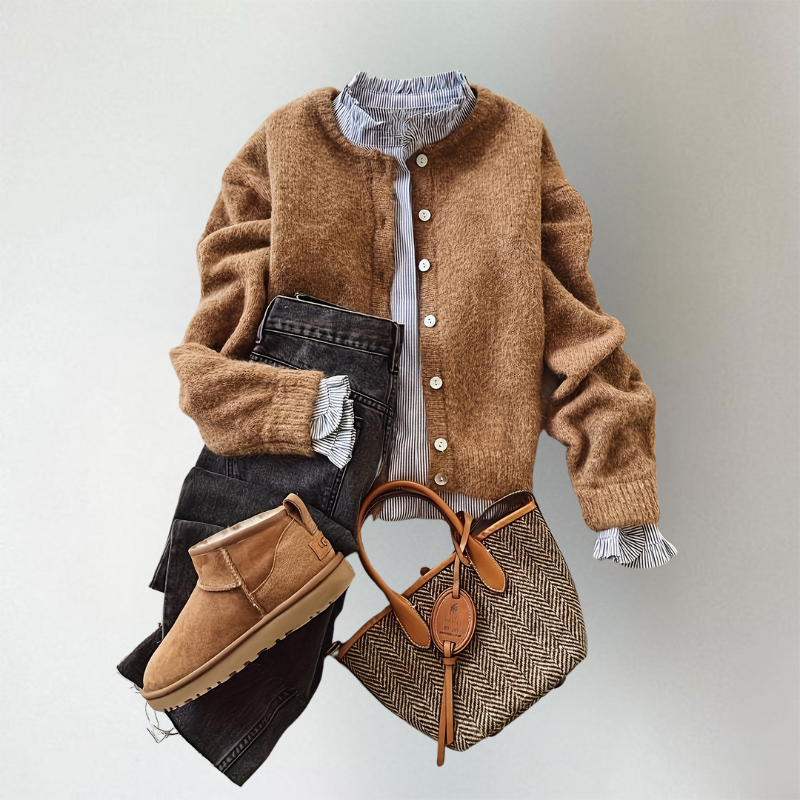 Alina Comfortable Cardigan - Elena Harper
