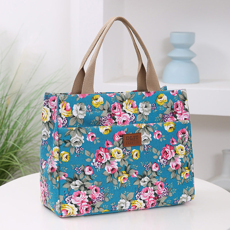 Vintage Floral Print Bag