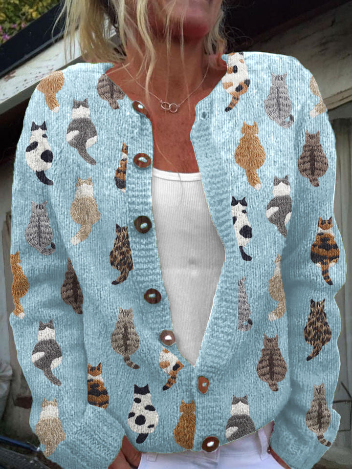 Cordula | Button Front Cardigan with Long Sleeves for Women