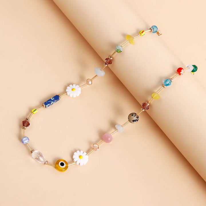 Bohemian Colored Pearl Necklace