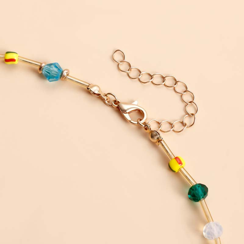 Bohemian Colored Pearl Necklace