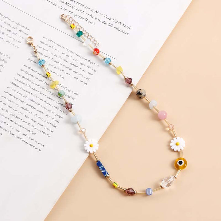 Bohemian Colored Pearl Necklace