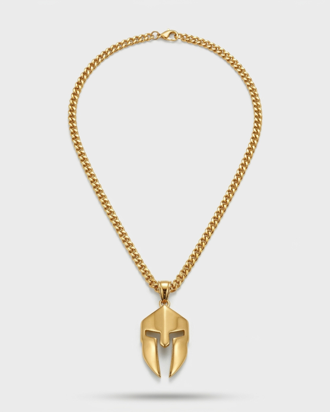 Spartan Helmet Pendant Necklace For Men