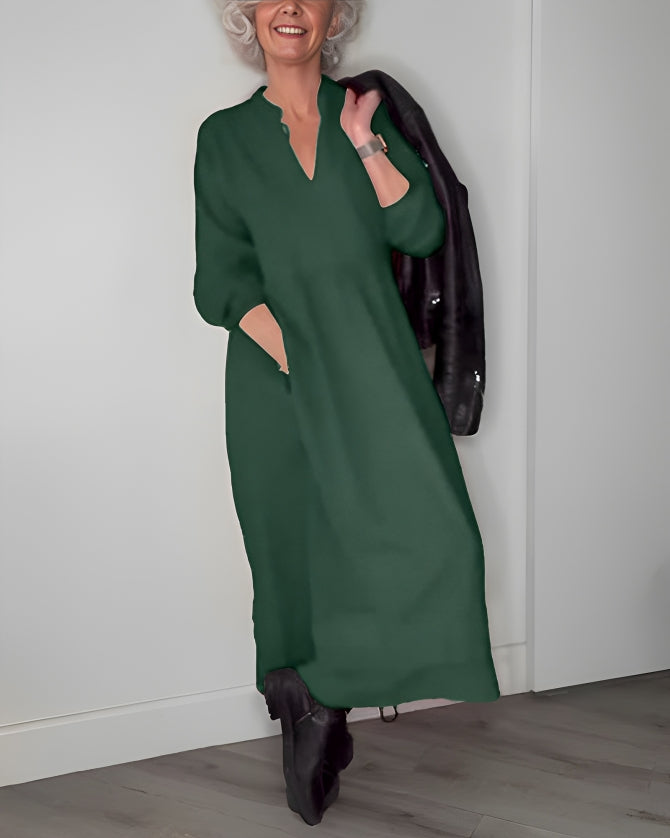Mia Elegant & Flattering Winter Dress - Elena Harper