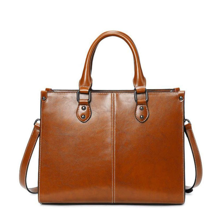 Women's Elegant Tote Handbag with Zipper