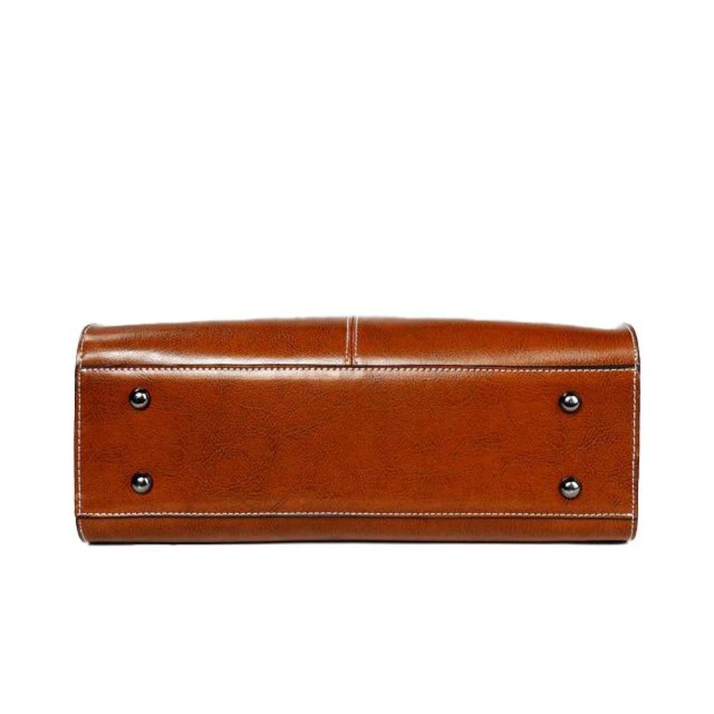 Women's Elegant Tote Handbag with Zipper