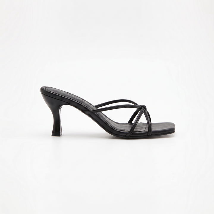 Cross Strap Kitten Heel Sandals