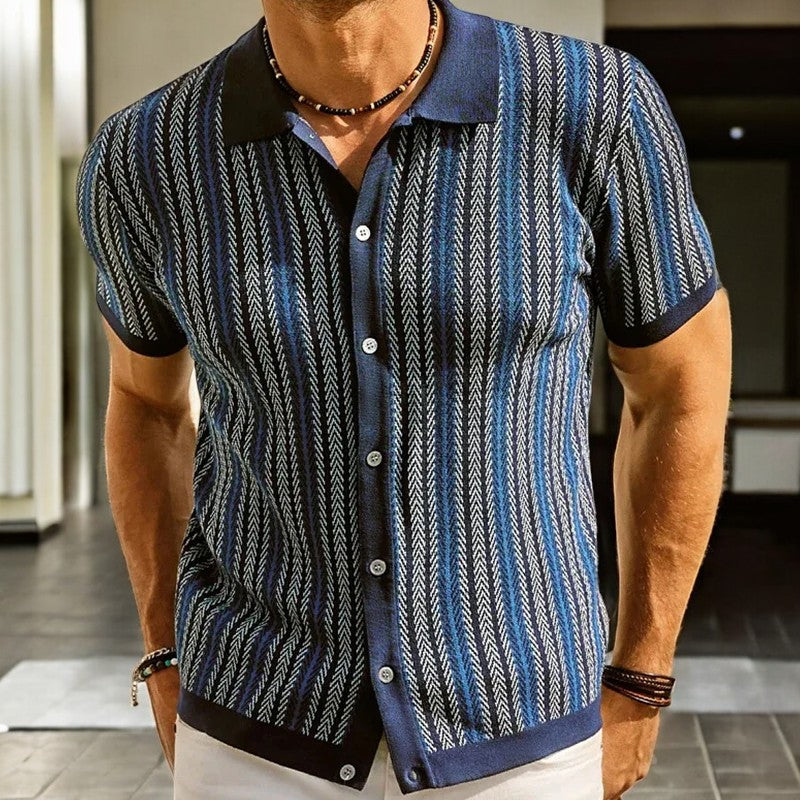 ELENA HARPER™  |  CHEVRON PATTERN SHIRT FOR MEN