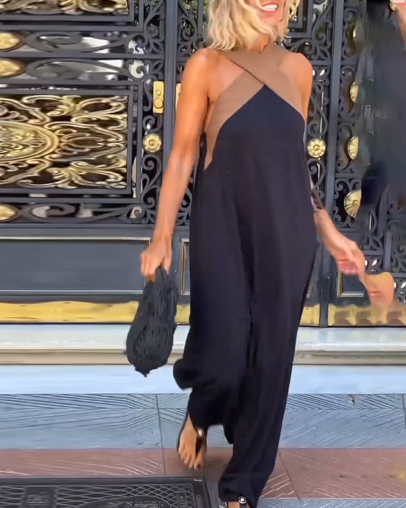 JILLIAN - CROSSOVER LONG DRESS
