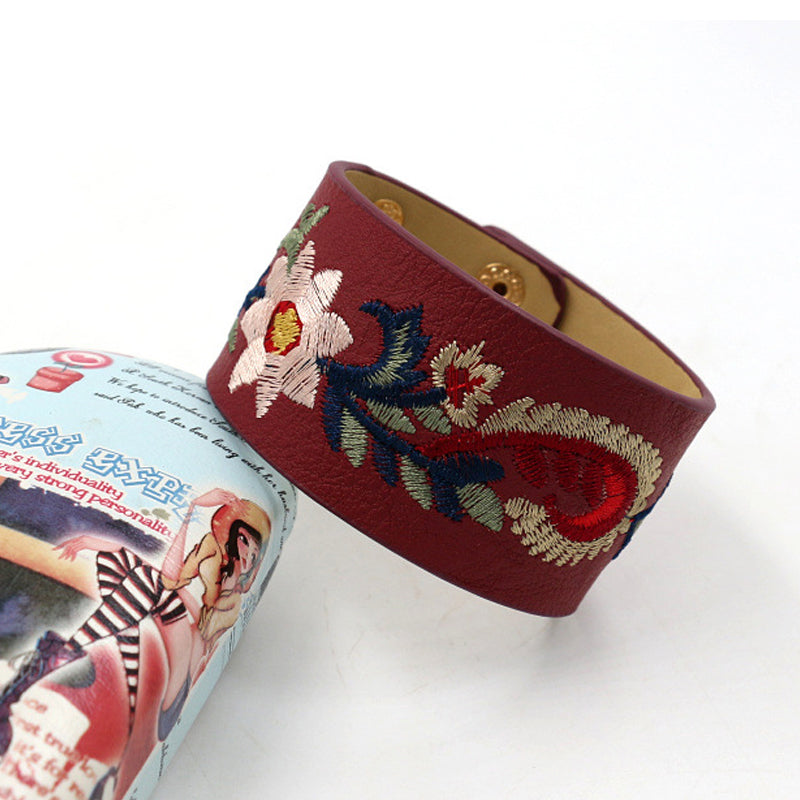 Vintage Bohemian Floral Bracelet, view 10 - Elena Harper