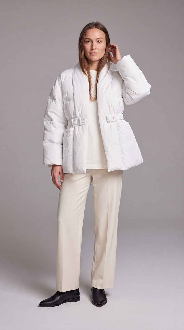 Belted Puffer Coat Winter Style