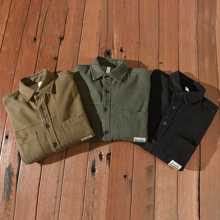 ELENA HARPER™  |  CARGO FLEECE SHIRT FOR MEN