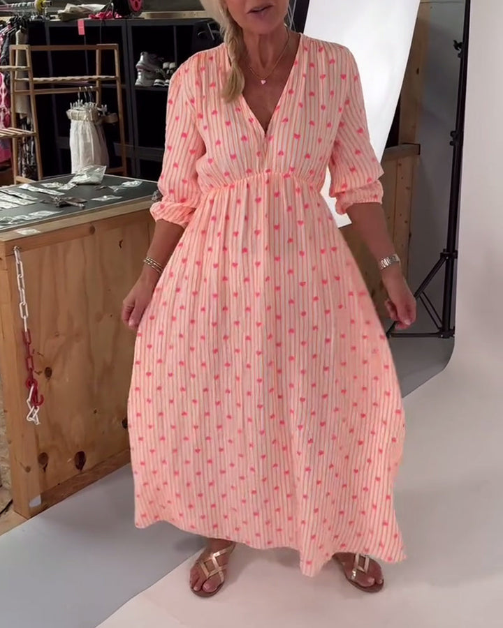 Sophia Sweet Heart Flow Maxi Dress - Elena Harper