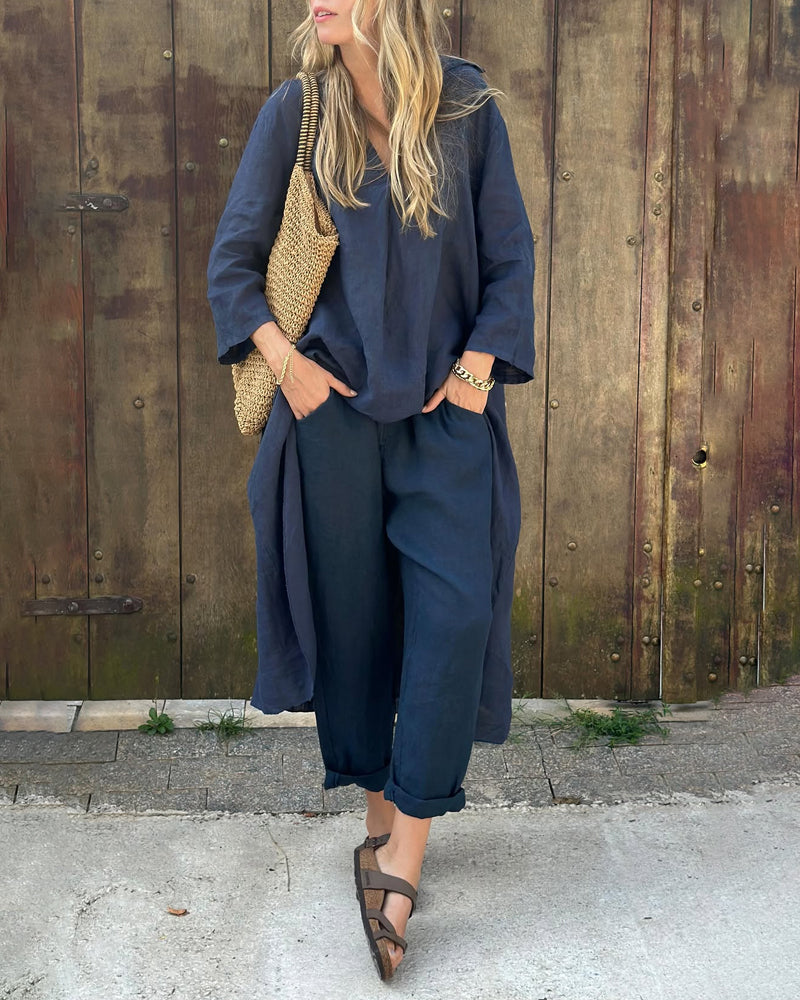 Women's Stylish Two-Piece Set for Spring & Summer Comfort
