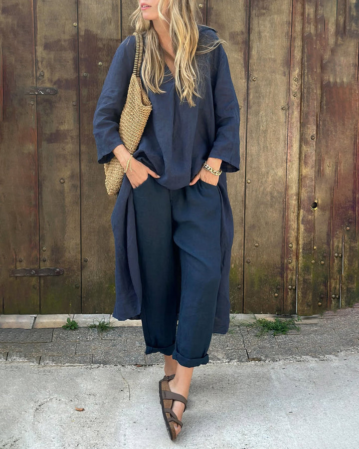 Women's Stylish Two-Piece Set for Spring & Summer Comfort