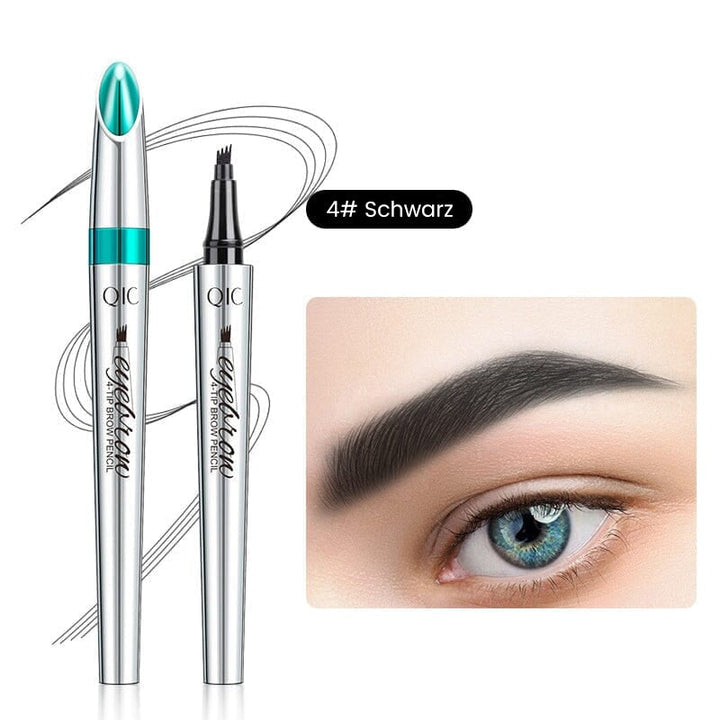 BrowSculpt™ – Waterproof 3D Eyebrow Pencil with Quad Tip for Precise Styling [50% Off]