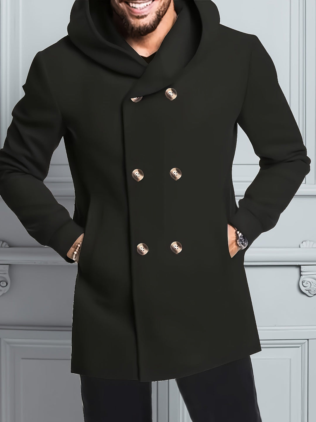 LAURENT MONACO | MID-LENGTH HOODED COAT FOR MEN