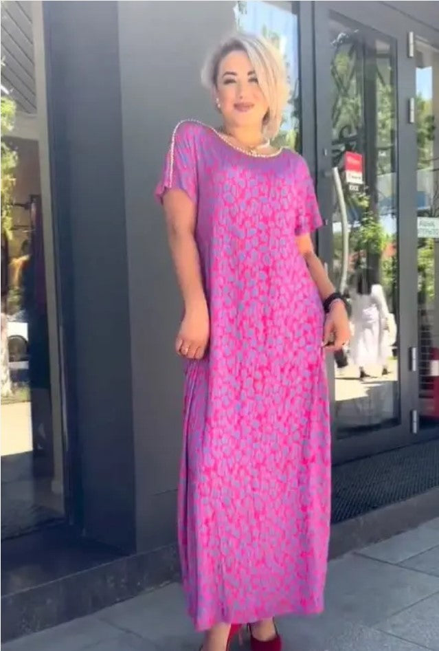 Xanthe Fashionable Dress with Print - Elena Harper