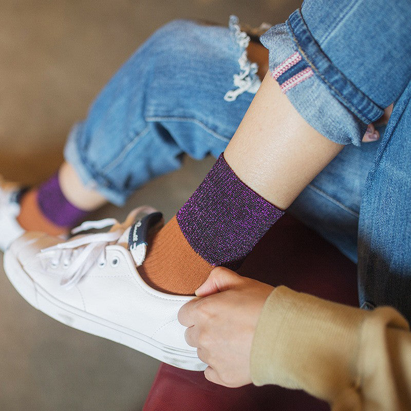 Casual Color Block Socks