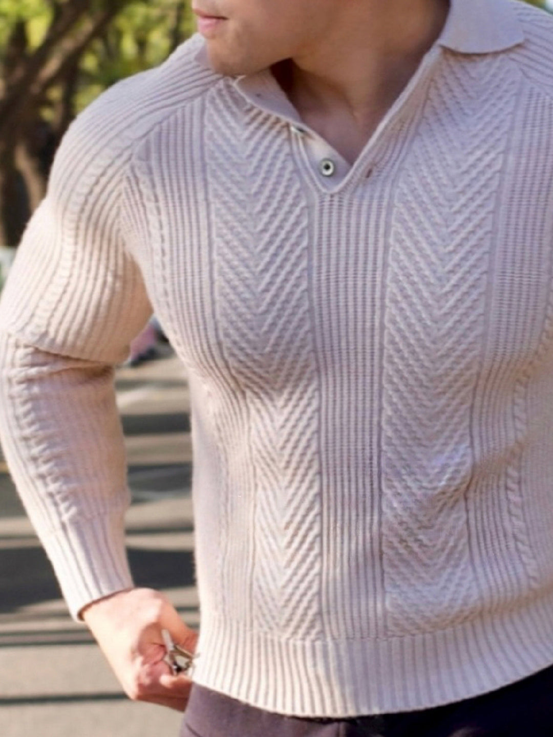 Henley Polo Sweater