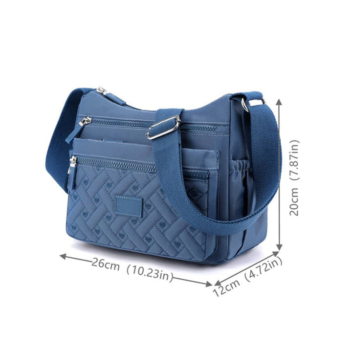 Lightweight and Functional Multi-Pocket Shoulder Bag for Women