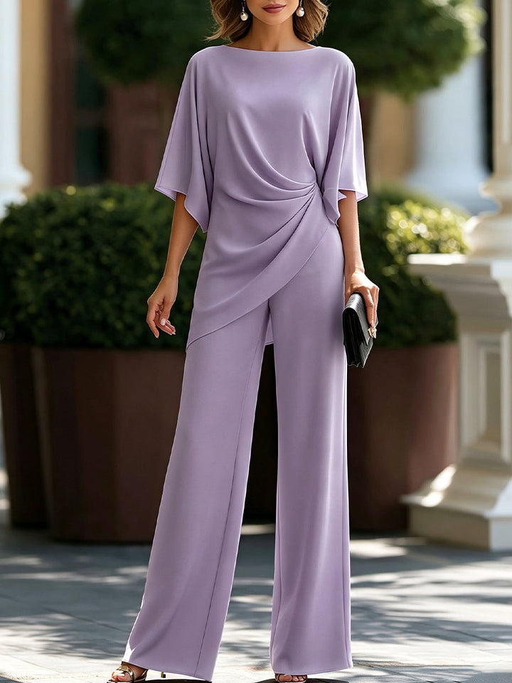 TWO-PIECE SET WITH WIDE LEGS FOR WOMEN