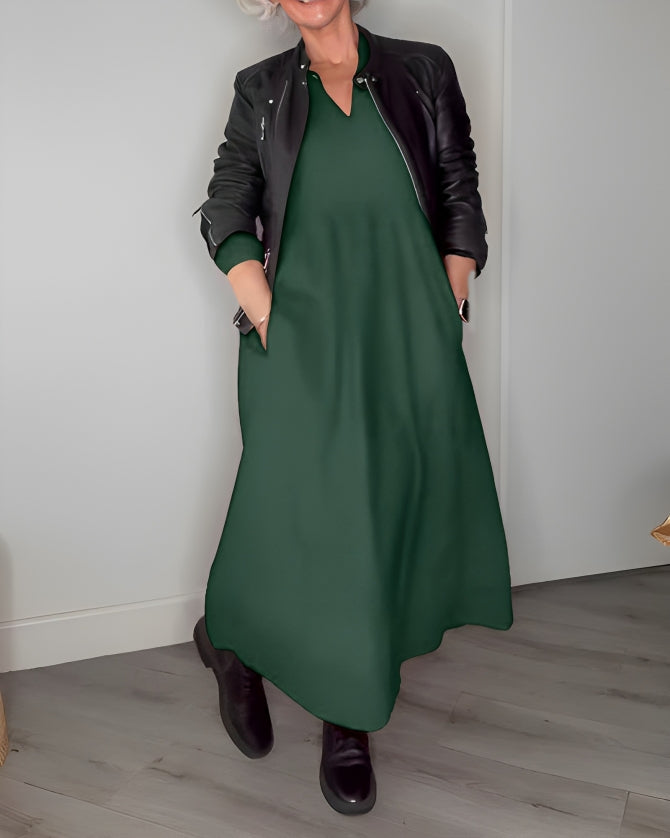 Mia Elegant & Flattering Winter Dress - Elena Harper