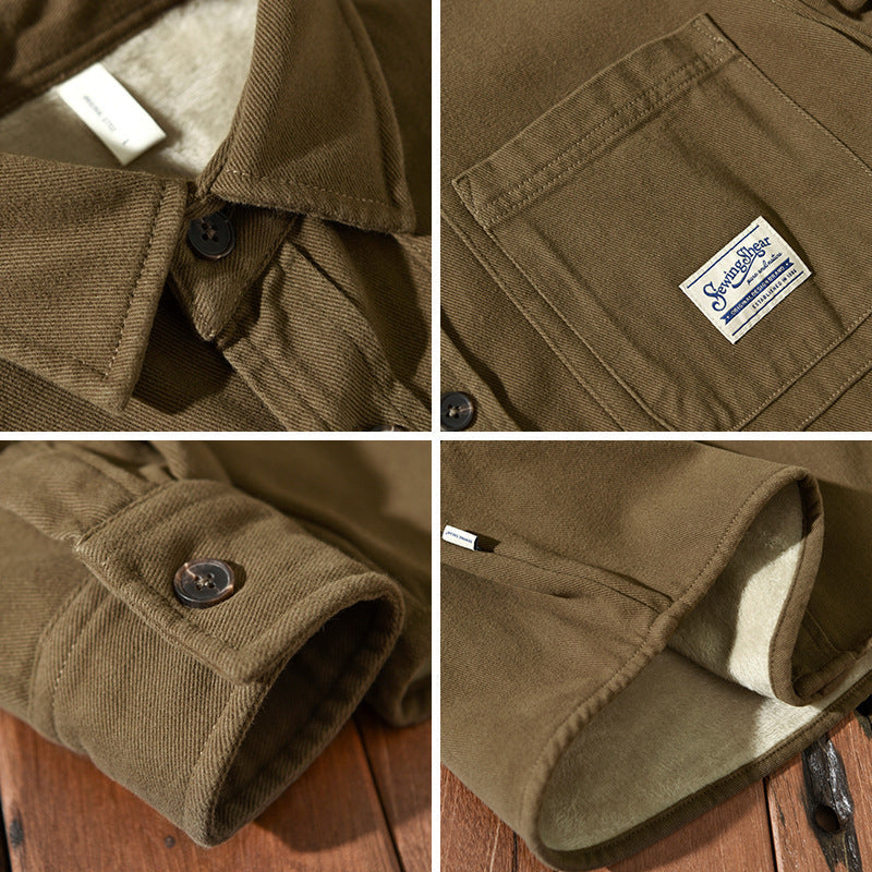 ELENA HARPER™  |  CARGO FLEECE SHIRT FOR MEN