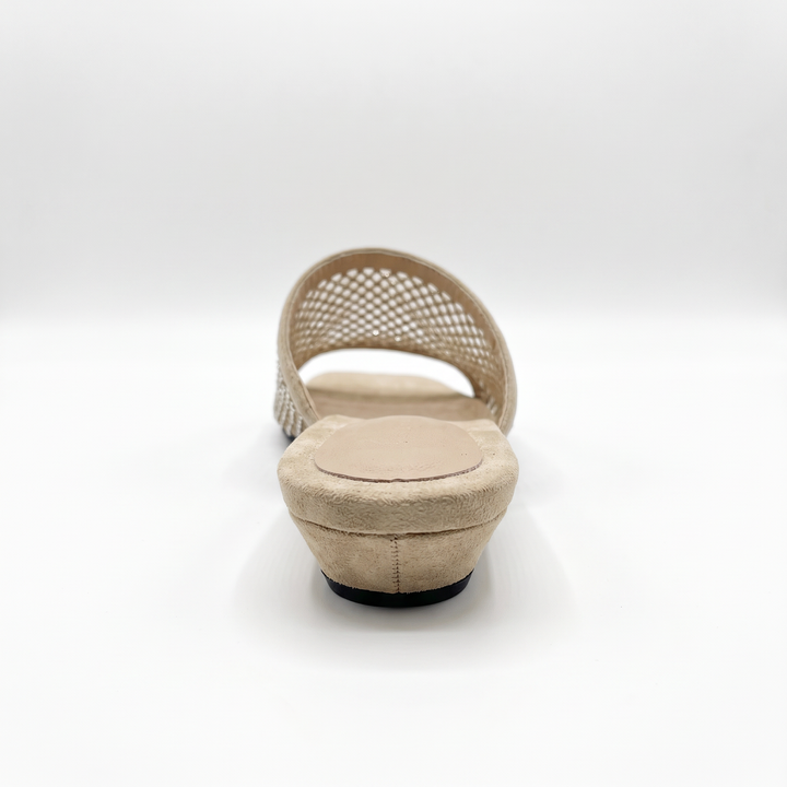 Diamante Mesh Party Mule Sandals