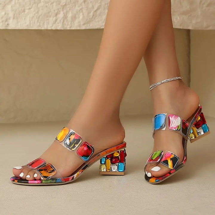 Chiara™ - Colorful Sandals with Double Straps