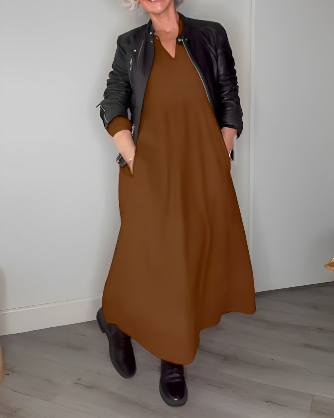 Mia Elegant & Flattering Winter Dress - Elena Harper